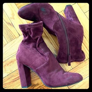 Maroon Steve Madden booties